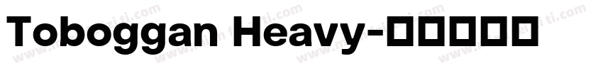 Toboggan Heavy字体转换